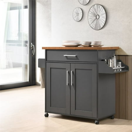 Hodedah Kitchen Island With Spice Rack Plus Towel Holder In Gray Oak Wood Canada Hodedah Kitchen Island With Spice Rack, Hodedah Kitchen Island With Spice Rack Towel Hik78