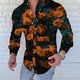 thumbnail image 1 of Camisa ajustada con solapa en forma de rosa para hombre, informal, de primavera y verano, informal, de calle, de material suave, nueva 2024, 1 of 6