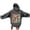 Dark Gray, variant on NinXxx Women's Letter Graphic Hoodie Drawstring Oversized Pocket Pullover Blue XL