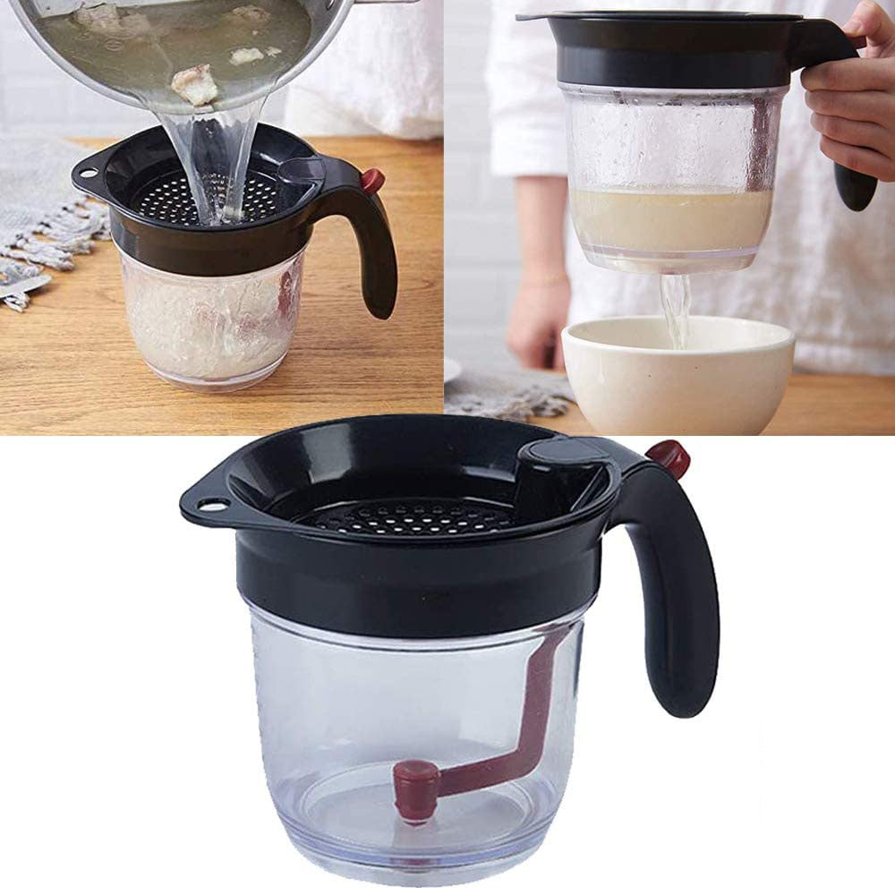 4 Cup Capacity Easy Release Batter & Gravy Grease Separator