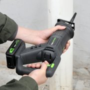 Cordless Reciprocating Saw with 20V 2.0Ah Battery, /8" Stroke Length, 0-3000RPM Variable Speed for Wood and Metal Cutting