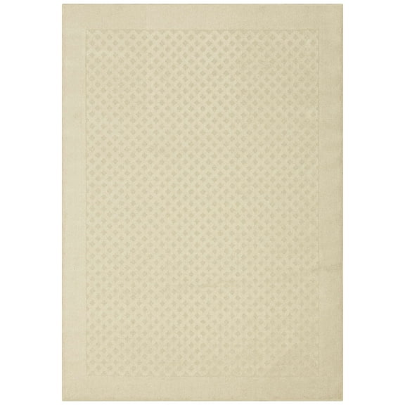 Mainstays Dylan Solid Diamond Traditional Beige Indoor Area Rug, 5' x 7'