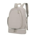 thumbnail image 1 of Mochila de tenis tipo duffel para portátil con capacidad para 3 raquetas y compartimento para zapatos gris, 1 of 8