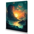 thumbnail image 2 of DESIGN ART Designart "Futuristic Dreams I" Space Wall Art For Living Room 12 in. wide x 20 in. high, 2 of 5