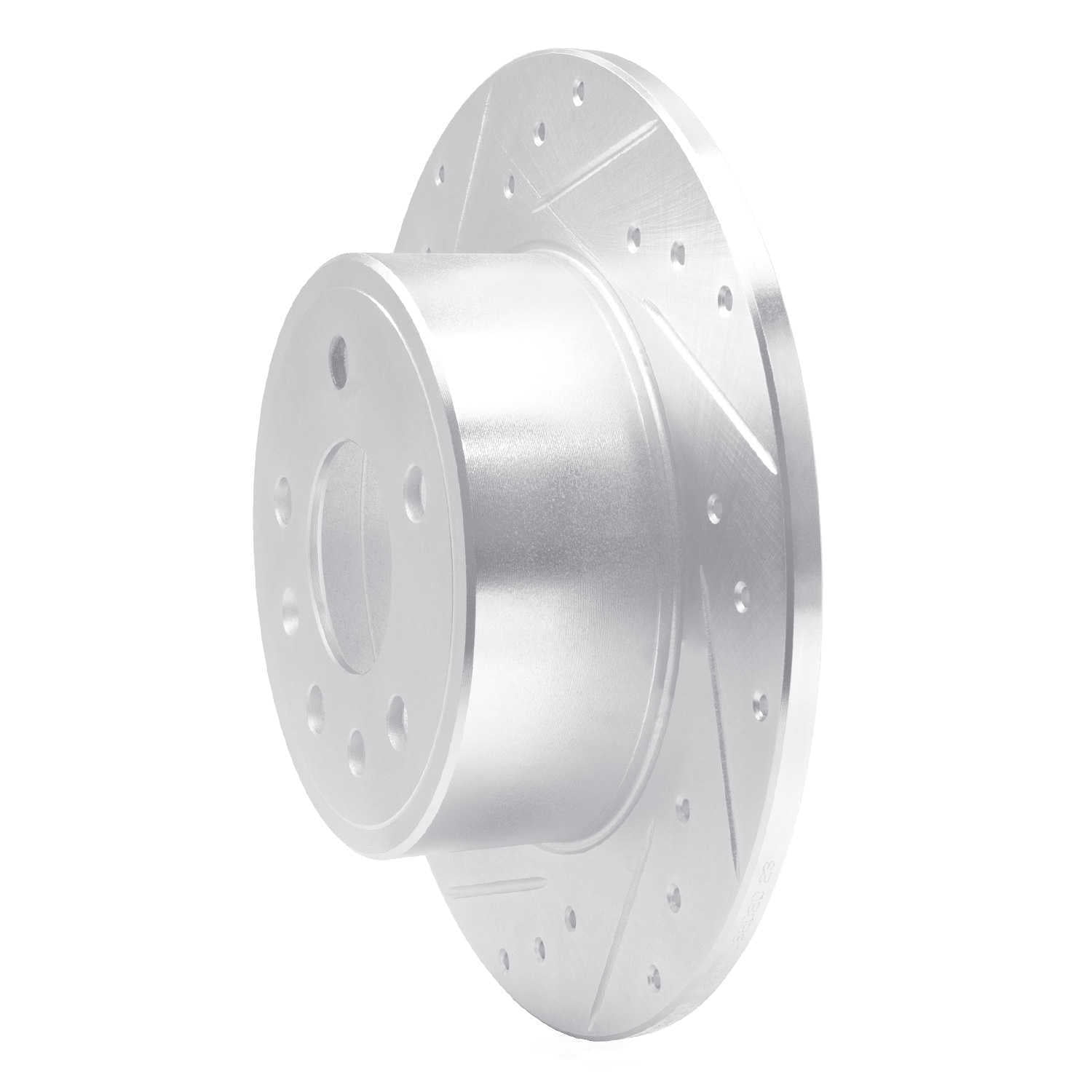 Dynamic Friction Company 631-65010L DFC Brake Rotor - Drilled And Slotted - Silver