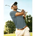 thumbnail image 2 of NY Threads Men's Golf Polo Shirt UPF 70+ Regular Fit Moisture Wicking Quick Dry Performance Short Sleeves Polo, Large, Dark Grey, 2 of 8