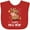 Red, variant on Inktastic Happy New Year Cute Ox Boys or Girls Baby Bib
