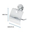 thumbnail image 4 of FOSET 2 Pack de Portarollo Con Cubierta De Acero Inoxidable plateado, 4 of 4