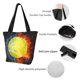 thumbnail image 4 of Fotbe Tennis Ball In Fire And Water Bolsa de Playa con Estampado, Bolsa de Hombro, Bolsa de Mano Espaciosa, Bolsa de Viaje Ligera, Bolsa de Compras Versátil, 4 of 6