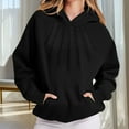 thumbnail image 4 of Girls Oversized Hoodies, Comfy Women's Hoodie Lightweight Pullover Long Sleeve Tops with Pocket Sweatshirt Solid Color Hoodied Sweatshirts Warm Fall Winter Athletic Wear Workwear, 4 of 7