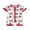 White, variant on Hirigin 4th of July Baby Girl Boy Outfit Romper American Flag Baseball Print Short Sleeve Zipper Jumpsuit Independence Day Clothes