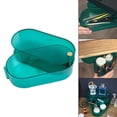 thumbnail image 5 of Transparent Rotating Jewelry Storage Box with Lid,Jewelry Organizer Case for Small Objects Ear Bracelet Necklace Green, 5 of 8