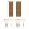 thumbnail image 6 of Vintage Rattan Blackout Curtains for Bedroom, Minimalist Abstract Wicker Texture Brown Thermal Insulated Kitchen Drapes with Grommets, Light Blocking Window Treatment, 2 Panels 42" x 54", 6 of 7