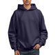 thumbnail image 4 of MHFRRA Sudadera Básica para Hombre, Sudadera Holgada con Capucha, Chaqueta para Hombre, Tops Marina de guerra, 4 of 4