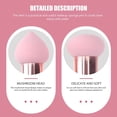 thumbnail image 2 of 3Pcs Makeup Sponge Wedge Sponges with Handle Cosmetic Puff Beauty Sponge Stickpink, 2 of 7