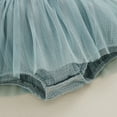 thumbnail image 6 of Newborn Baby Girl Sleeveless Bubble Romper Dress Cotton Tutu Tulle Skirt Hem Bodysuit with Headband Set Summer Clothes, 6 of 7