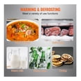 thumbnail image 6 of Electric Warming Tray 16.5x11 Inch Tempered Glass Food Warmer - Portable Keep Warm Tray for Parties, Catering, Holiday Dinners, Events, Black, 6 of 9
