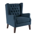 thumbnail image 2 of Button Tufted Wing Chair Maxwell/Navy, 2 of 5