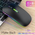 thumbnail image 2 of Ratón inalámbrico Bluetooth con USB recargable RGB para ordenador portátil, PC, Macbook, ratón para juegos, 2,4 GHz, portátil, 2 of 7