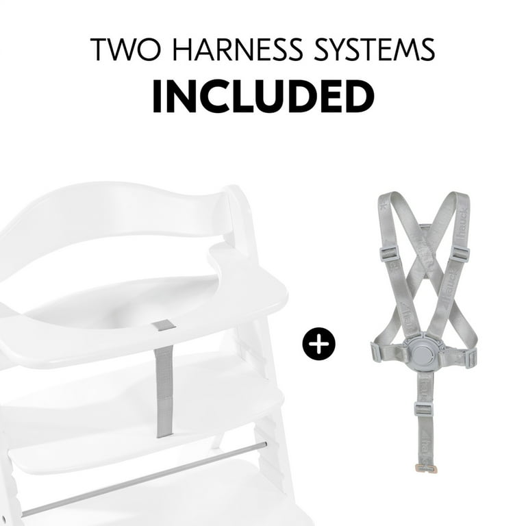  hauck AlphaPlus Grow Along - Silla alta de madera con bandeja  extraíble gris para bebés de 6 meses en adelante, silla de nogal bandeja  gris : Ropa, Zapatos y Joyería