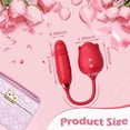 thumbnail image 5 of Vibrators and Adult Sex Toys: Rose Sex Stimulator with Dildo for Women Couples, 5 of 10
