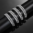 thumbnail image 3 of 4.8mm/5.8mm/6.6mm/7.5mm/9.2mm Stainless Steel Cuban Link Chains Classic Men Boy Curb Chunky Necklace 14 to 30 Inches, 3 of 5