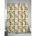 thumbnail image 5 of Fsddascl Farm Lemon Shower Curtain Set - Extra Long 72" x 96" Washable Bathtub Curtain with 12 Hooks, Summer Fruit Spring Flower Pastoral Waterproof Fabric Stall Shower Curtains for Bathroom/Bathtub, 5 of 6