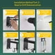 thumbnail image 4 of Organizador giratorio multifuncional para utensilios de cocina, ganchos para utensilios que ahorran espacio para baño, pasillo, balcón (8 ganchos), 4 of 4