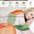 thumbnail image 3 of COMIO Pink Peach Cute Watercolor Blanket, Soft Blankets Flannel Bed Throw Cozy Lightweight Plush Gifts for Women Girls Kids Sofa Couch Bedroom Living Rooms Warm All Season, Home Decor, 3 of 6