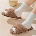 thumbnail image 5 of Ficarrico Zapatillas de casa de algodón lavables para mujer, para dormir en casa, zapatos de dormitorio interior, 5 of 5