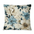 thumbnail image 3 of Designart "Beachy Blue Hydrangea Calm III" Floral Printed Throw Pillow, 3 of 5