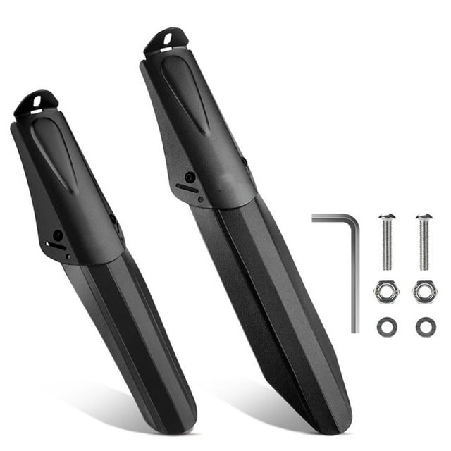 Mountain Bike Mudguard Adjustable Road Mountain Bike Bicycle Cycling Tire Front/Rear Mud Guards Universal Mudguard Fenders Set Front and Rear Mud Guard