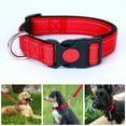 thumbnail image 4 of Pet Collar - Adjustable Length Reflective Strap - Buckle Closure Safety Lock - Metal D-ring Reflective Padded Nylon Dog Collar - for Small Medium Dogs, 4 of 8