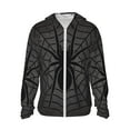 thumbnail image 1 of Fotbe Black Spider On Web 1 Chaqueta con Protección Solar UPF 50+ para Hombre y Mujer, Camisa con Capucha y Bolsillos-Medium, 1 of 7