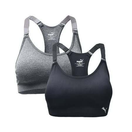 Puma Women's Seamless Sports Bra with Removable Cups 2/PK