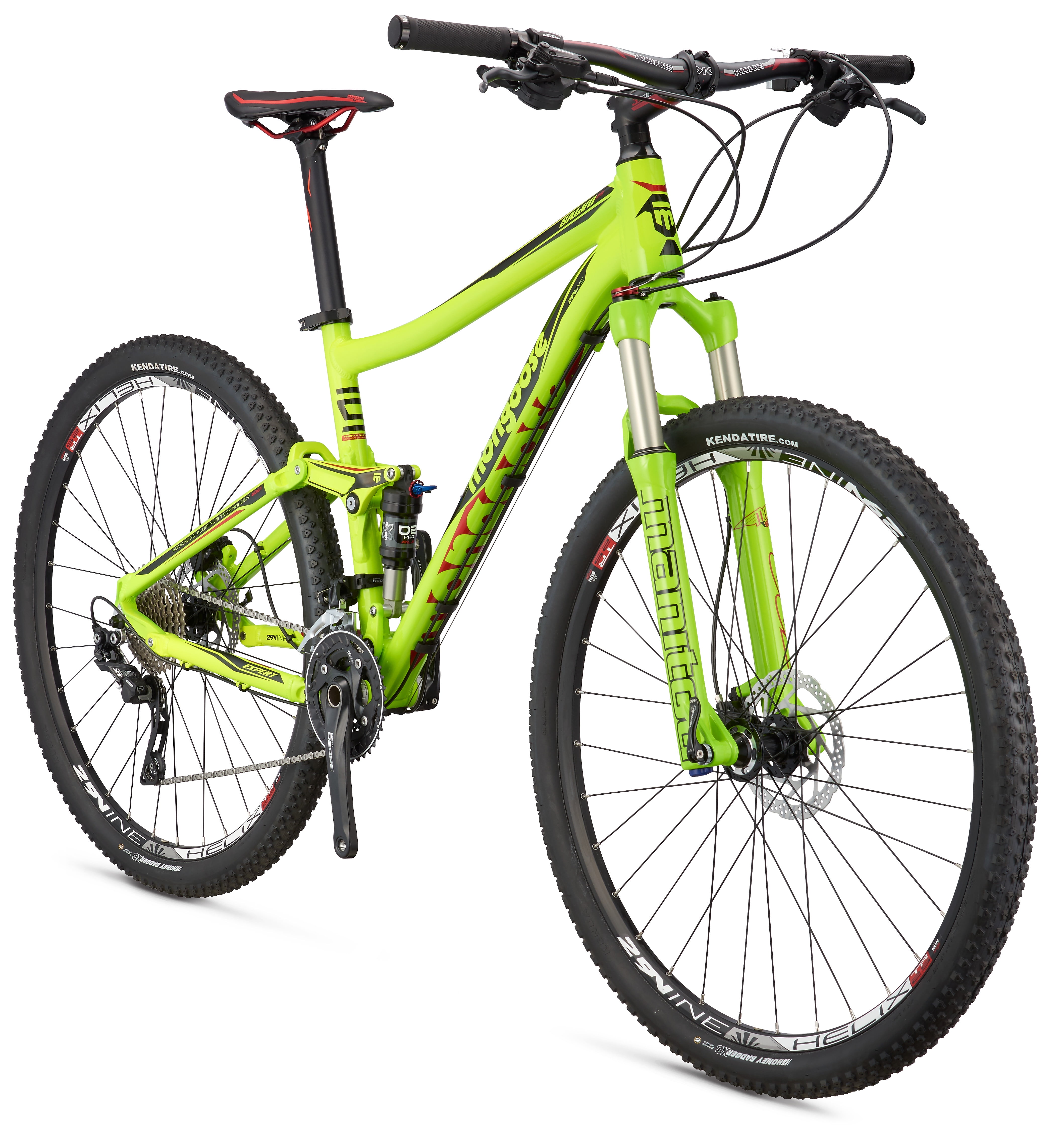 Mongoose Salvo Expert 29" Men's Full Suspension Mountain Bike, Neon