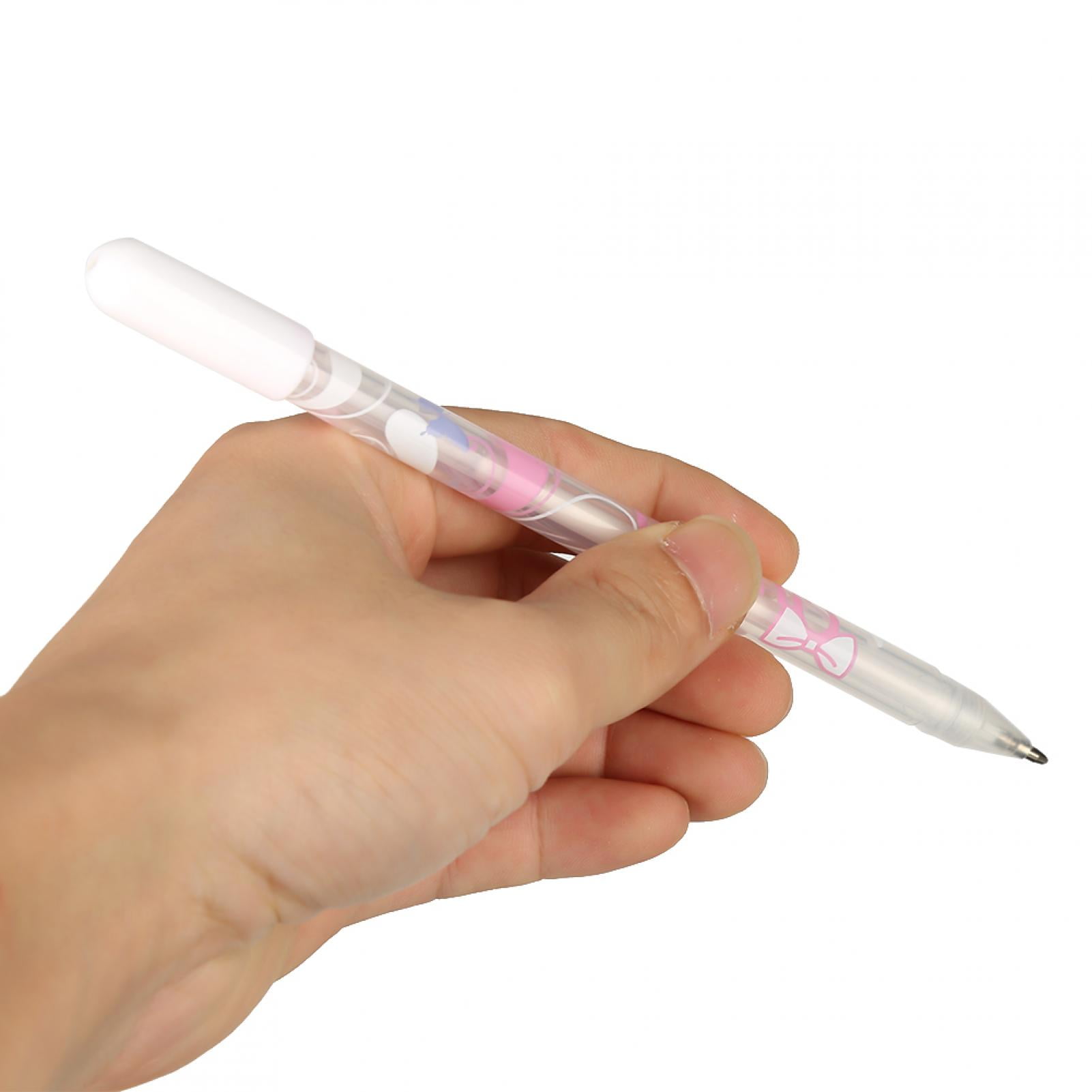 Wchiuoe Glitter Marker, Marker Pen,4Pcs/Set 0.8mm White Ink  Gel Pen Greeting Card  Marker Pens Writing Supplies