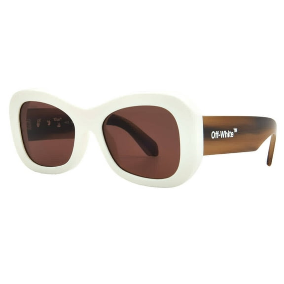 Off-White Pablo Brown Oval Unisex Sunglasses OERI040 0264 54