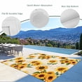 thumbnail image 3 of Vintage Sunflower Outdoor Rug for Patio/Deck/Porch, Non-Slip Large Area Rug 5 x 7 Ft, Yellow Flowers Summer Botanical Retro Art Indoor Outdoor Rugs Washable Area Rugs, Camping Rug Carpet Runner, 3 of 8