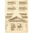 thumbnail image 3 of Vannini, Giuseppe 18x24 Black Modern Framed Museum Art Print Titled - Plate 52 for Elements of Civil Architecture, ca. 1818-1850, 3 of 5