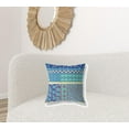 thumbnail image 3 of 18â€ Navy Blue Yellow Patch Indoor Outdoor Throw Pillow, 3 of 5