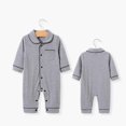 thumbnail image 1 of Mono para recién nacido de 0 a 24 meses, ropa para bebé, disfraz para niño pequeño, ropa de casa larga sólida, pijama de algodón puro, venta al por mayor, 1 of 4