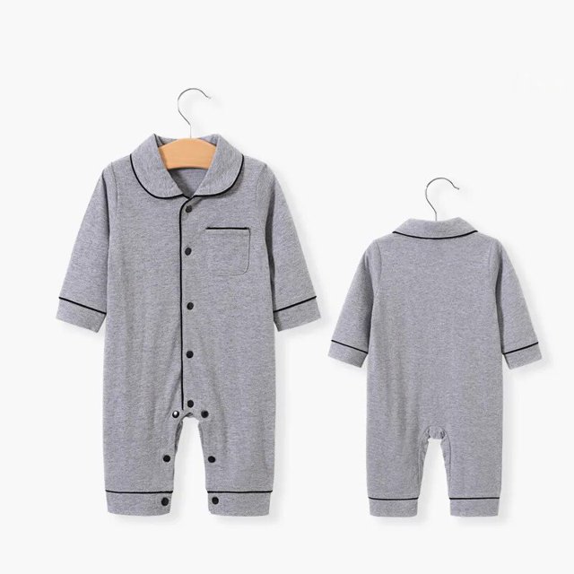 Mono para recién nacido de 0 a 24 meses, ropa para bebé, disfraz para niño pequeño, ropa de casa larga sólida, pijama de algodón puro, venta al por mayor