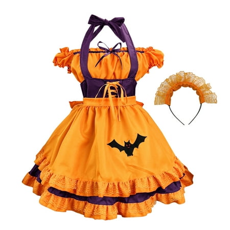 

Women s Clothing Deluxe Ruffled Apron with Color Block Design Back Tie Parties