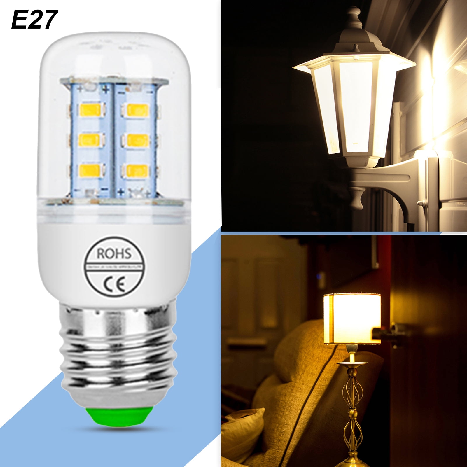 Postbud spin Tilståelse Caihezhi 3Pcs LED Bulb Super Bright High Efficiency E27 CRI 70+ 3000K/6500K  Corn Light Lamp for Home - Walmart.com