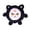 Black, variant on mdesiwst Pet Toy Molar Teeth Guard Soft Tough Chew Toy Cartoon Shape Bite-Resistant Tooth Cleaner Dog Toy with Built-in Sound