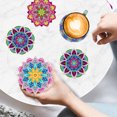 thumbnail image 5 of kitwin 8Pcs 3.9in DIY Coasters Diamond Painting Cup Mat Kit with Holder for Kids Adults Beginners Art Craft Supplies, 5 of 8