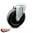 thumbnail image 2 of 5 Inch Hard Rubber Wheel Swivel Bolt Hole Caster Service Caster Brand, 2 of 2