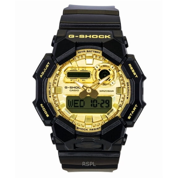 Casio G-Shock GA-010GGB-1A9DR Men’s Analog-Digital Watch, Shock Resistant, Black Resin Band