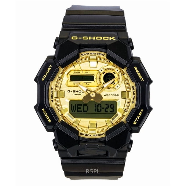 Casio Reloj G-Shock GA-010GGB-1A9 Analógico Digital de Cuarzo con Correa de Resina de Base Biológica y Esfera Dorada para Hombre, 200 M
